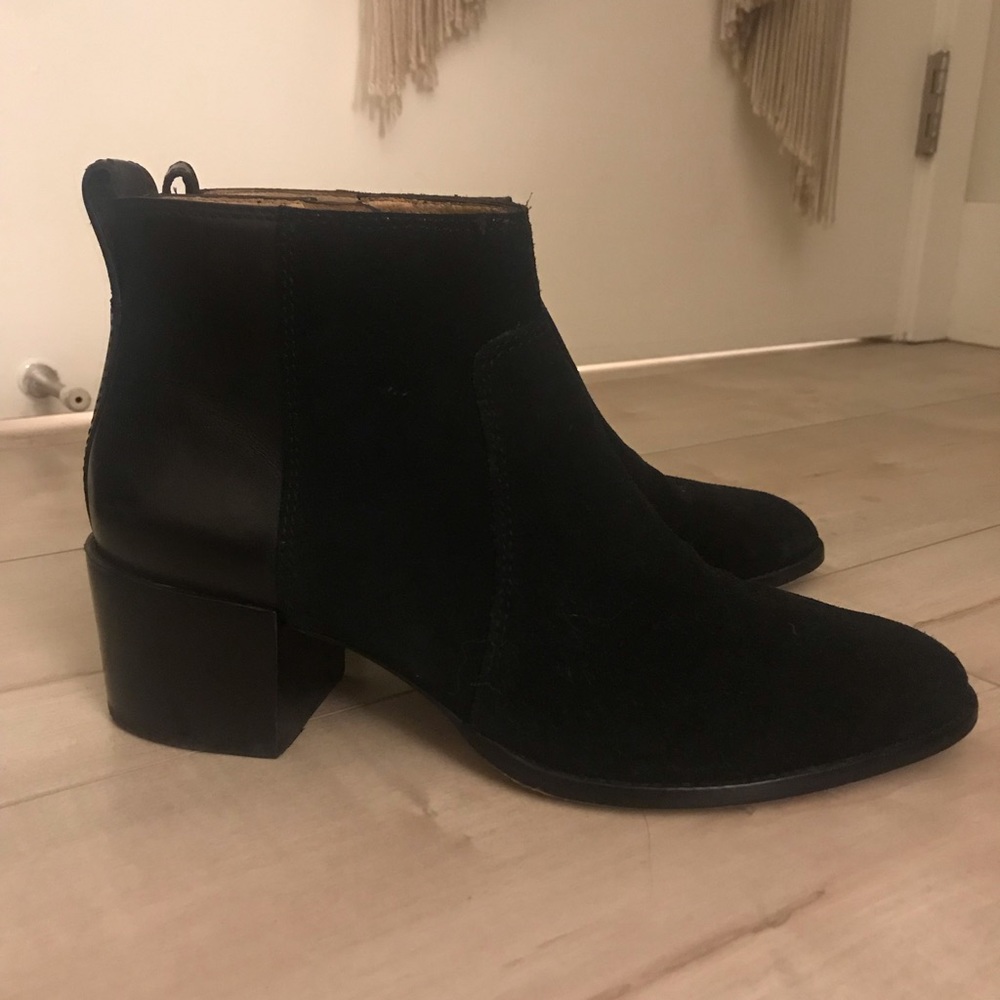 Madewell Asher Boot in Suede and Leather SZ 8.5